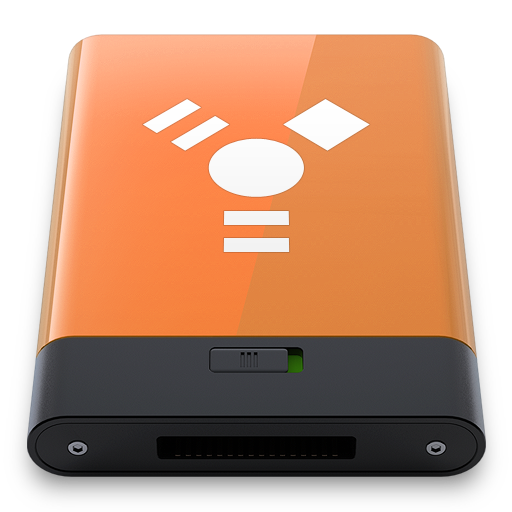 Orange Firewire W Icon 512x512 png